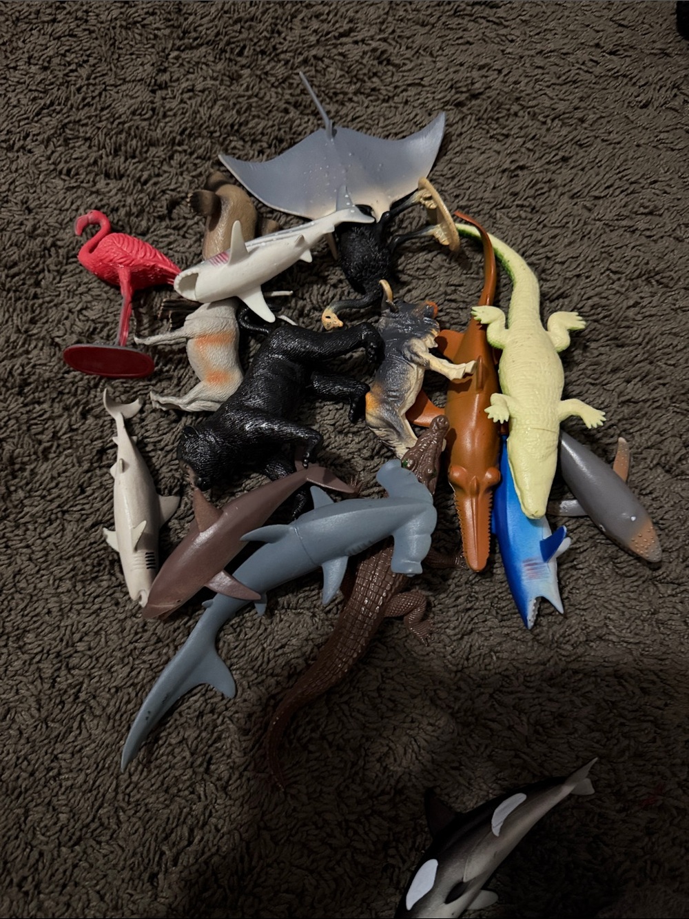Mixed Plastic Animal Toy Lot